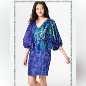 Suzi Chin Silk Summer Day Dress Size 6